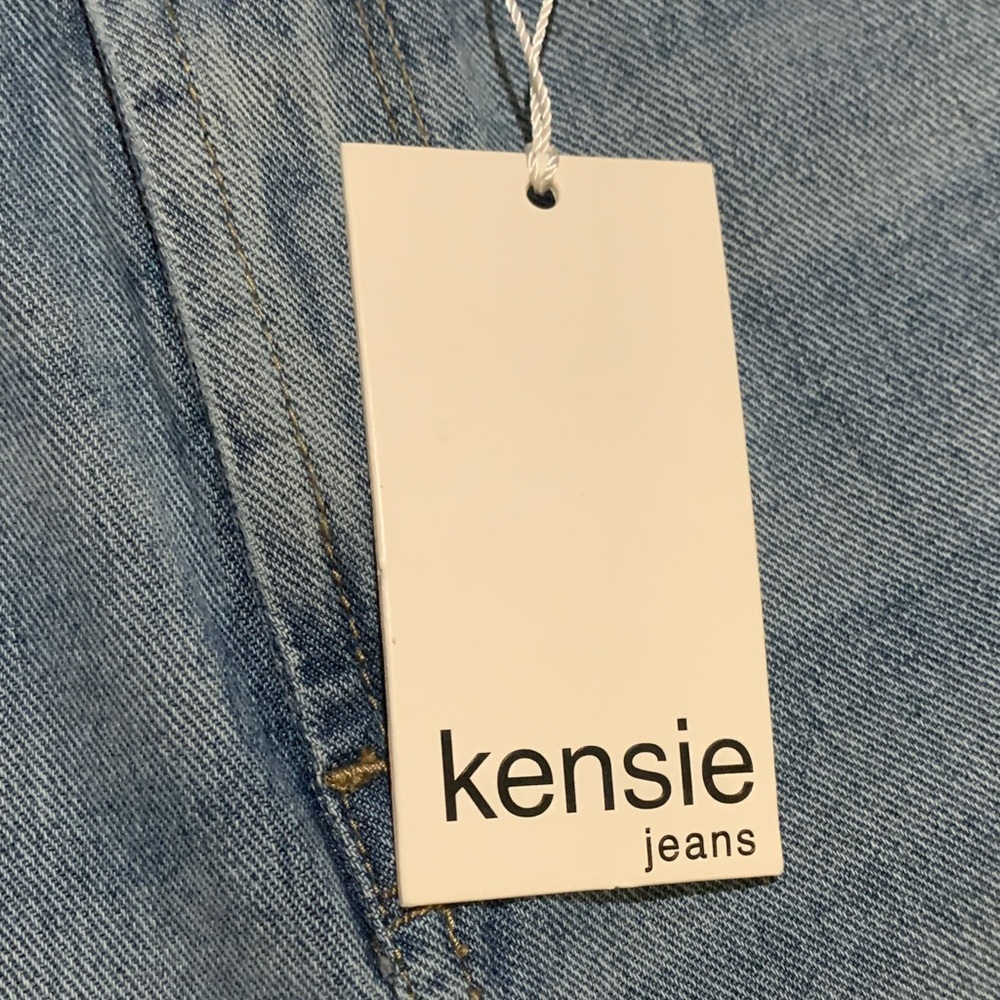 Kensie Women's Blue Jean Shorts - Picture 6 of 12